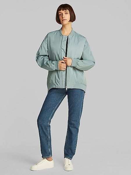 Calvin Klein Jeans Bomberjacke LONG BOMBER mit Logodruck, Rumpfabschluss ve günstig online kaufen