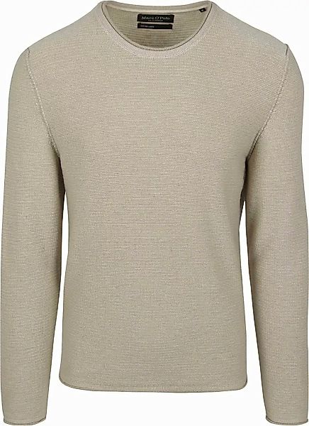 Marc O'Polo Pullover Crewneck Cotton/Linen Gray Silk - Größe XL günstig online kaufen