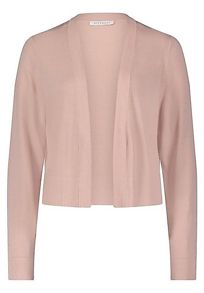 Betty&Co Strickjacke Strickjacke Kurz 1/1 Arm, Misty Light Rose günstig online kaufen