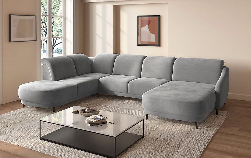 sit&more "Blues U-Form" inkl. Kopfteilverstellung, wahlweise mit Klapptisch günstig online kaufen