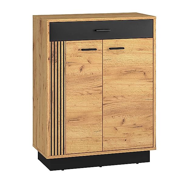 Flur Kommode Sideboard in Cold Craft Eiche VINICA-131 günstig online kaufen