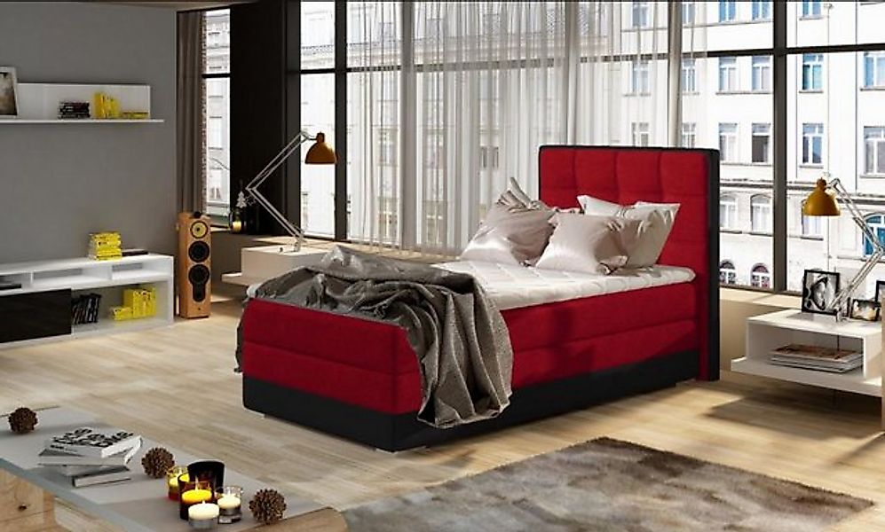 JVmoebel Bett Bett Polster Design Luxus Hotel Betten 90x200cm Schlaf Zimmer günstig online kaufen