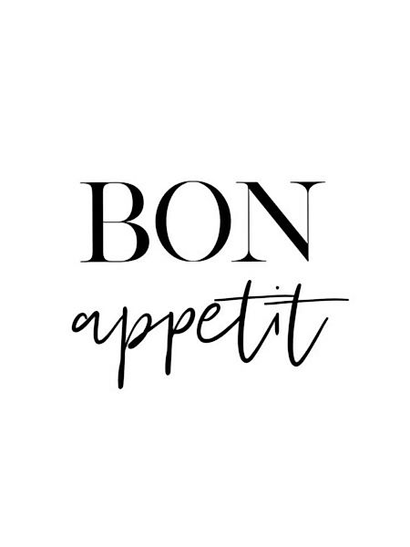 Poster / Leinwandbild - Bon Appetit No2 günstig online kaufen