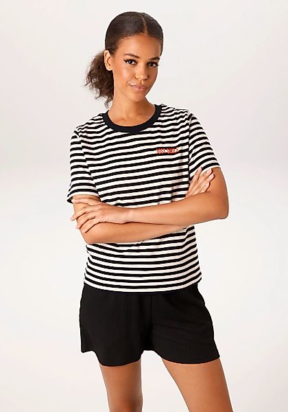 Aniston CASUAL T-Shirt mit Smiley und Folienprint im Rücken - NEUE KOLLEKTI günstig online kaufen