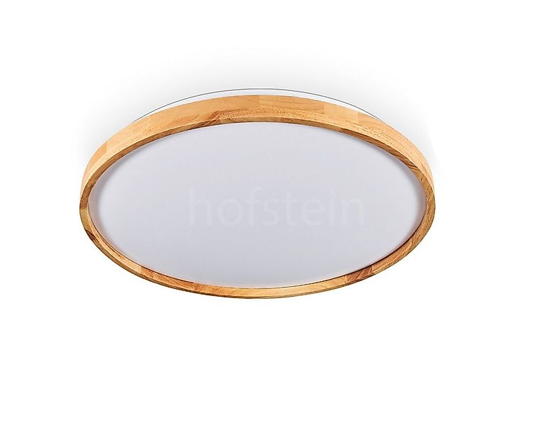 hofstein Deckenleuchte dimmbare Deckenlampe aus Metall/Bambus/Kunststoff in günstig online kaufen