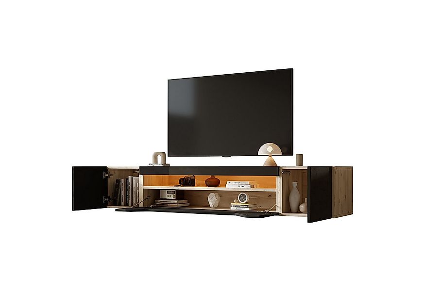 MODFU Lowboard Wandmontierter TV-Schrank für 75-Zoll-Fernseher (TV-Board, W günstig online kaufen