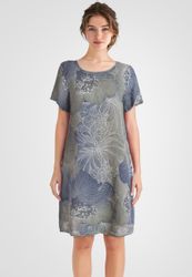 PEKIVESSA Sommerkleid Leinenkleid knielang mit kurzen günstig online kaufen