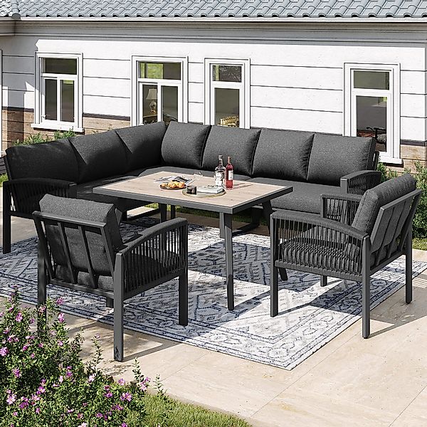 Celya Gartenlounge-Set Gartenlounges Balkon, Gartenmöbel Set günstig online kaufen