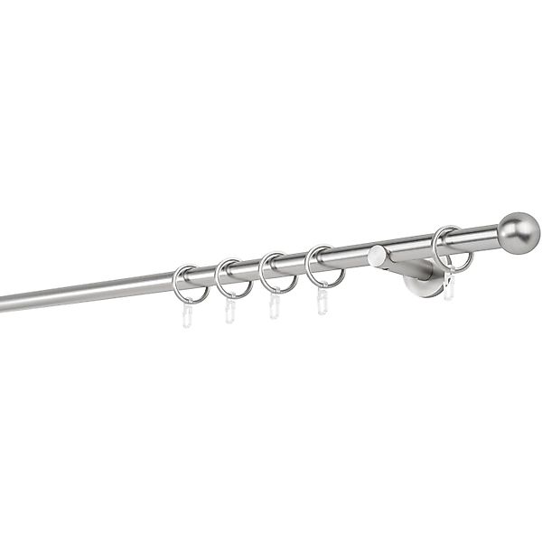 Mydeco Maß-Gardinenstange mit Endstück Ball Edelstahl Ø 2 cm x 370 cm günstig online kaufen