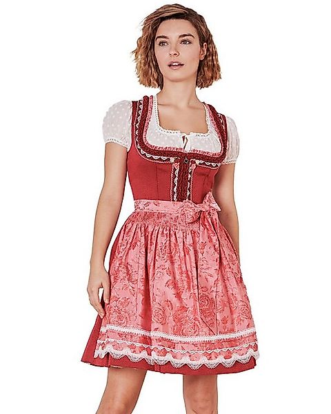 Krüger Madl Dirndl Dirndl 'Ulrika' 415566, Rot 50cm günstig online kaufen