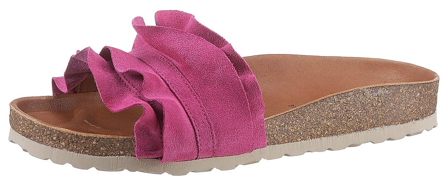 VERBENAS Rocio Roda Pantolette Sommerschuh, Flat mit geschwungenen Laschens günstig online kaufen
