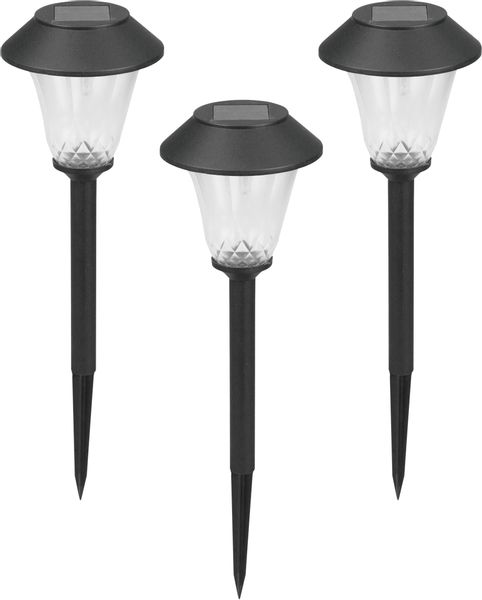 LUXFORM Gartenleuchte "Solar-Gartenlampe - St. Tropez - 3 Stück - 5 Lumen" günstig online kaufen