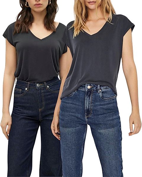 Vero Moda T-Shirt (2er-Pack) Basic Shirt günstig online kaufen