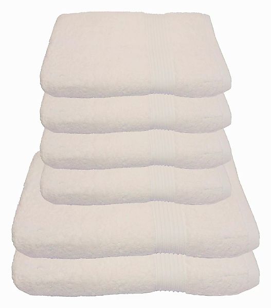 Julie Julsen Handtücher 6-Handtücher-Naturweiß, Baumwolle (6-St) günstig online kaufen