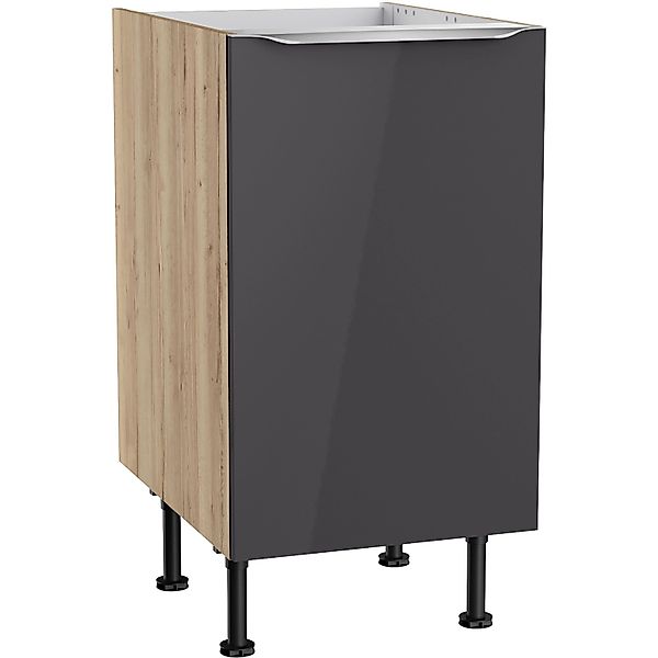 Optifit Küchen-Spülenunterschrank Linus984 45x87x58,4cm Anthra.-WildEiche günstig online kaufen
