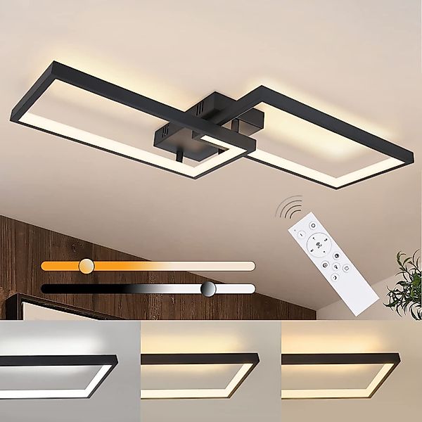 ZMH LED Deckenleuchte Wohnzimmer Modern Deckenlampe günstig online kaufen