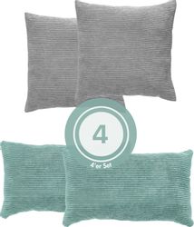 Andiamo Dekokissen "Cord Kissen Emy, 4er Set, Kissenhülle mit Füllung" Sofa günstig online kaufen