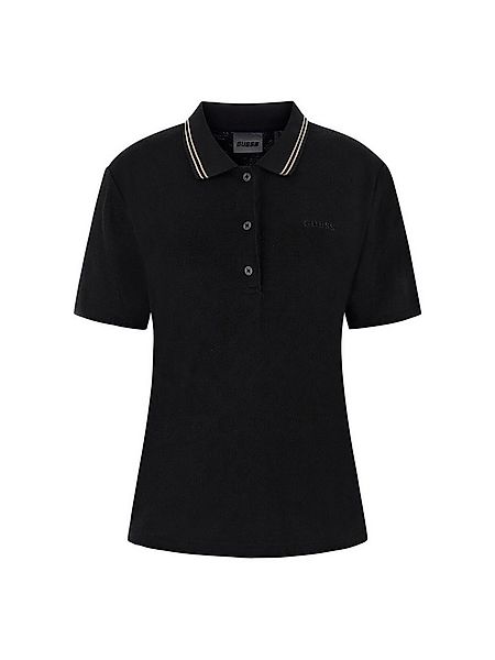 Guess Poloshirt – Enganliegendes Kurzarmshirt mit Knopfleiste - gestreifter günstig online kaufen