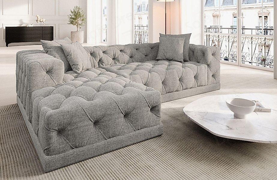 Sofa Dreams Ecksofa Strukturstoff Stoff Polster günstig online kaufen
