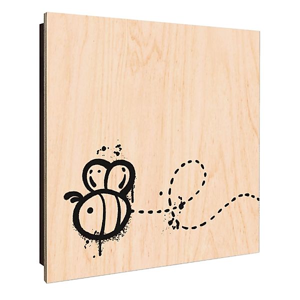 Banjado Schlüsselkasten Holz 30x30cm Schwarz Scharnier Rechts 50 Haken Desi günstig online kaufen