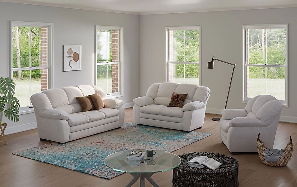 COTTA Polstergarnitur "Casino, Sofa Set, 3-2-1 Sitzer, Wohnzimmer Garnitur" günstig online kaufen