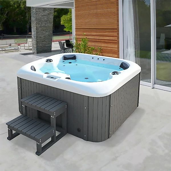 Home Deluxe Outdoor Whirlpool Sea Star Plus 180 x 160 x 79 cm Dunkelgrau-We günstig online kaufen