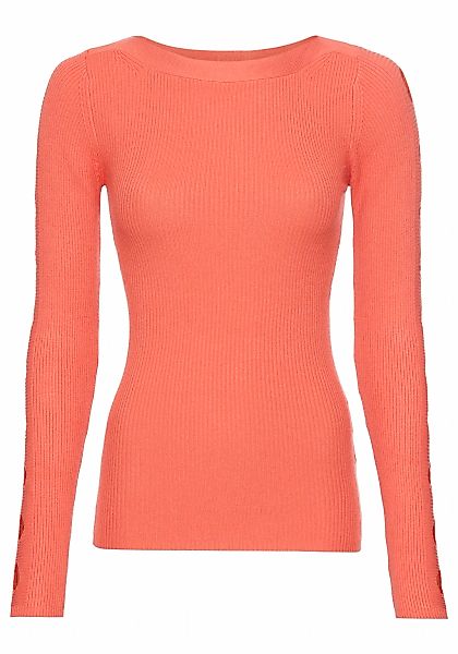 Laura Scott V-Ausschnitt-Pullover, mit modischen Cut-Outs günstig online kaufen