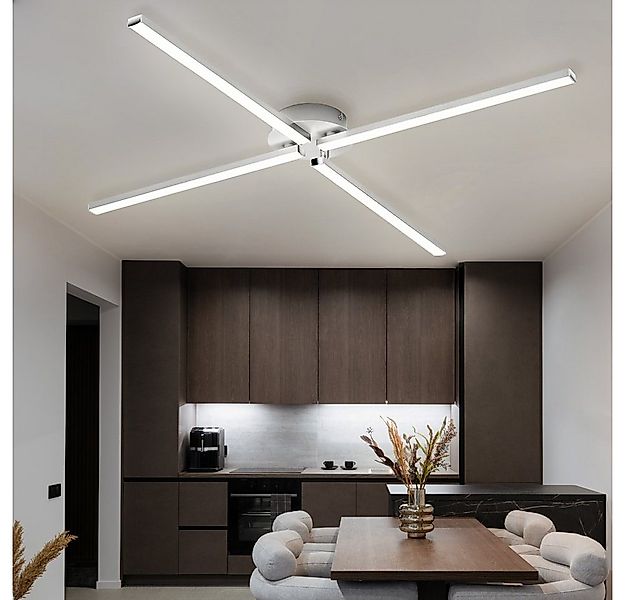 Briloner Leuchten LED Deckenleuchte, LED-Leuchtmittel fest verbaut, Warmwei günstig online kaufen