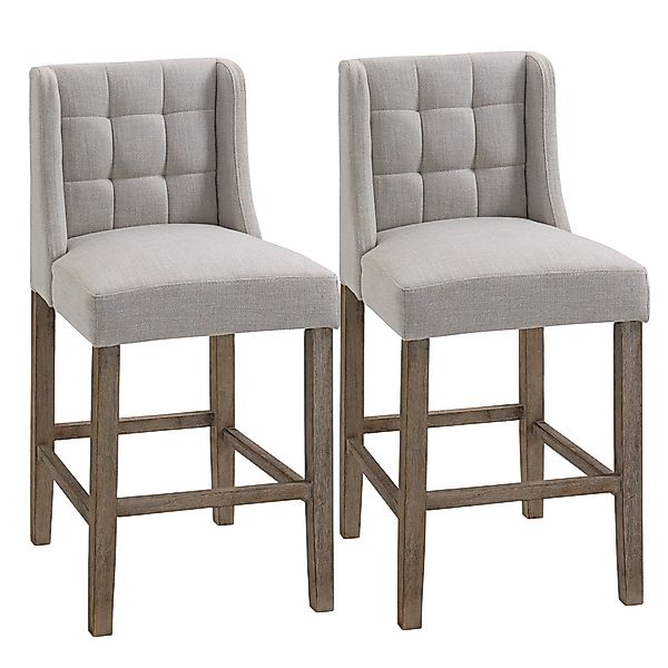 HOMCOM Barhocker Barhocker 2-er Set, Gebogene günstig online kaufen
