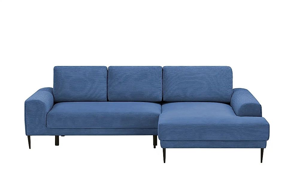 switch Ecksofa aus Cord Capitol ¦ blau ¦ Maße (cm): B: 276 H: 89 T: 175.0 P günstig online kaufen