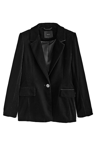 Next Jackenblazer Einreihiger Tailored Fit Samtblazer, günstig online kaufen