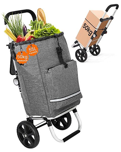 HOMECALL Einkaufstrolley klappbar Einkaufswagen 3 in günstig online kaufen