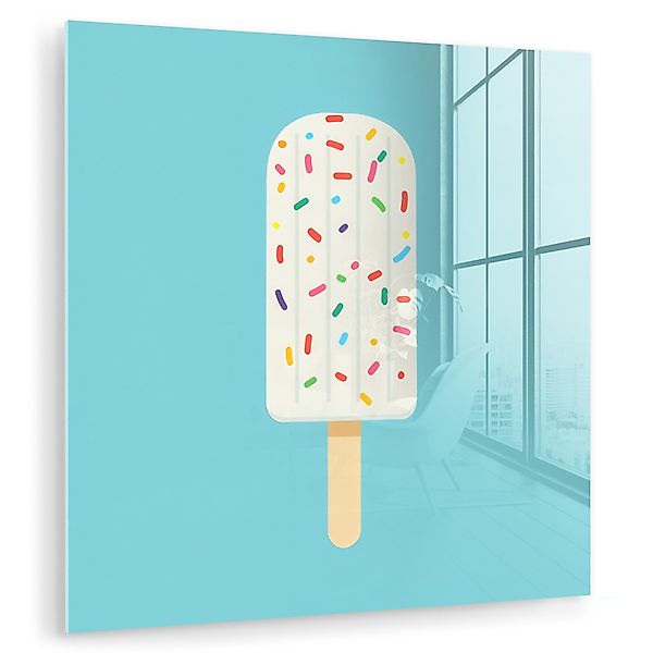MuchoWow Acrylglasbild Eiscreme - Stiel - günstig online kaufen