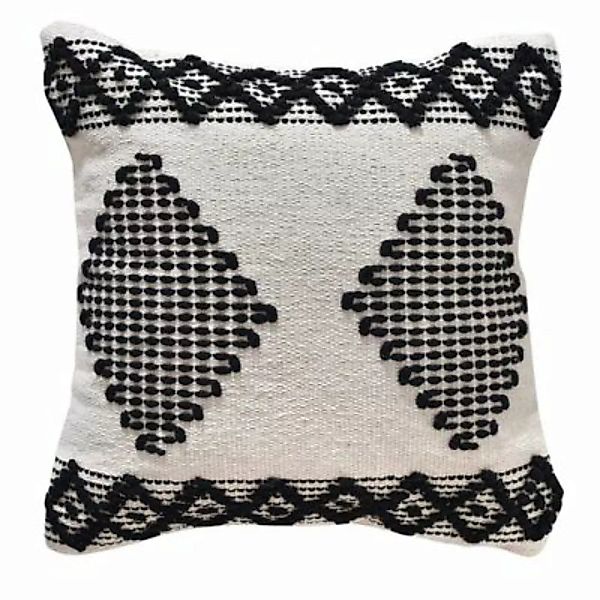 LaLe Living Kissenhülle Petek aus Baumwolle schwarz/weiß Gr. 45 x 45 günstig online kaufen