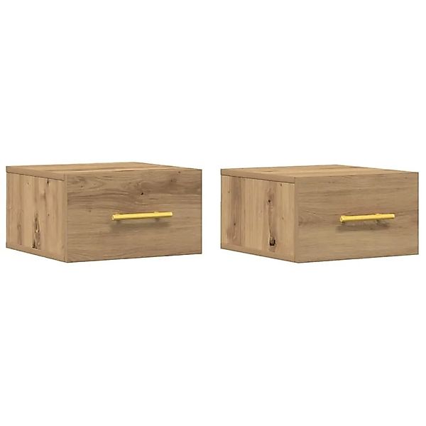 vidaXL Nachttisch 2 Stk Artisan-Eiche 35 x 35 x 20 cm Holzwerkstoff 863785 günstig online kaufen