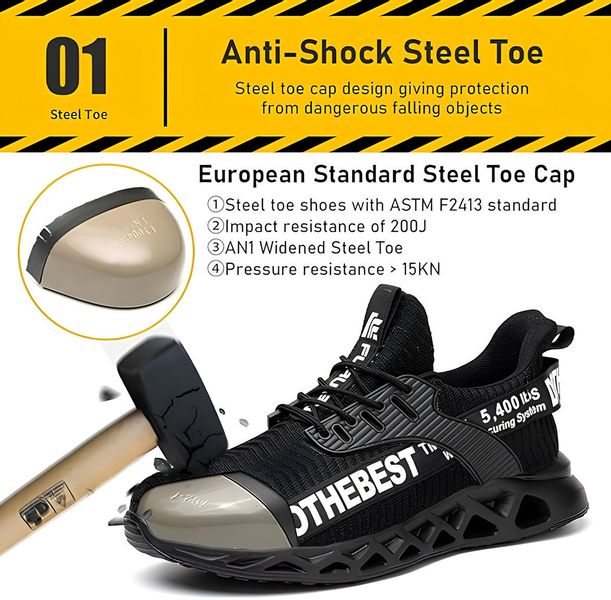 Athlix Sicherheitsschuhe mit Stahlkappe für Herren günstig online kaufen