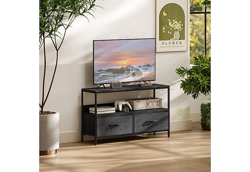 HOMCOM TV-Board mit 2 Schubladen, offenem Fach (TV Schrank, 1 St., Lowboard günstig online kaufen