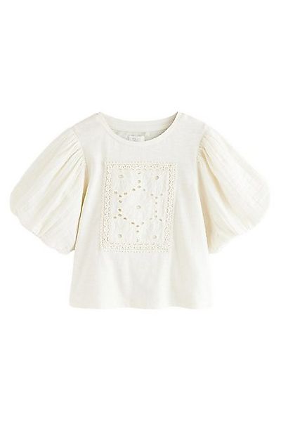 Next T-Shirt T-Shirt aus 100 % Baumwolle mit Puffärmeln (1-tlg) günstig online kaufen