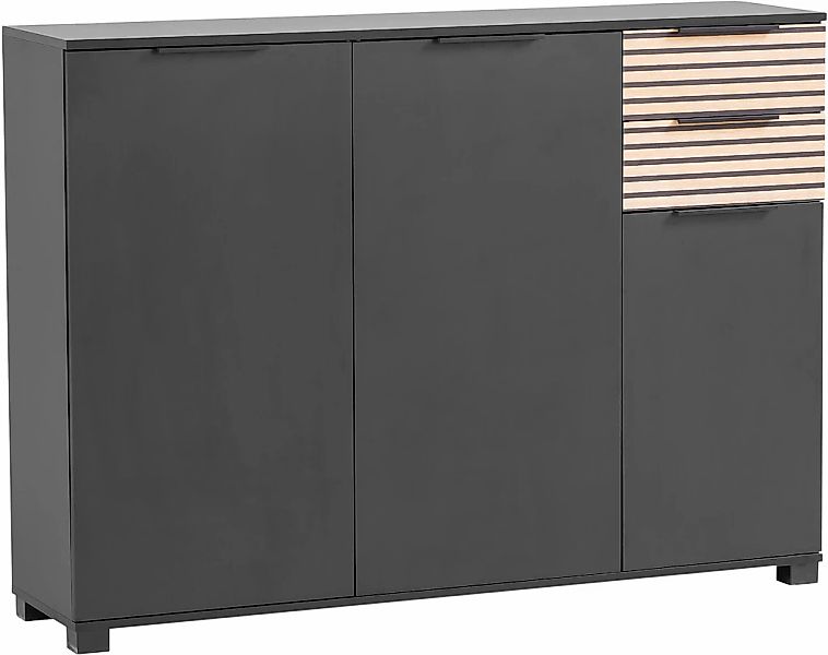 welltime Schuhschrank "Alexa, Breite 141 cm, Front mit Akustikprint", Front günstig online kaufen