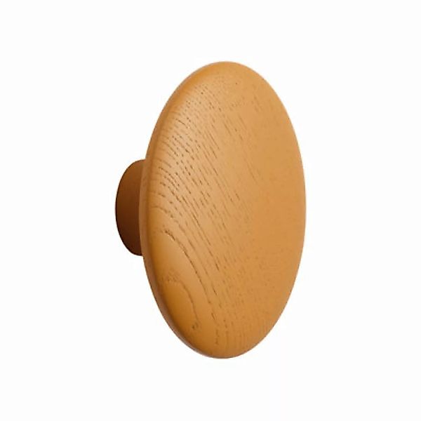 Wandhaken The Dots Wood holz orange braun / Medium - Ø 13 cm - Muuto - Brau günstig online kaufen