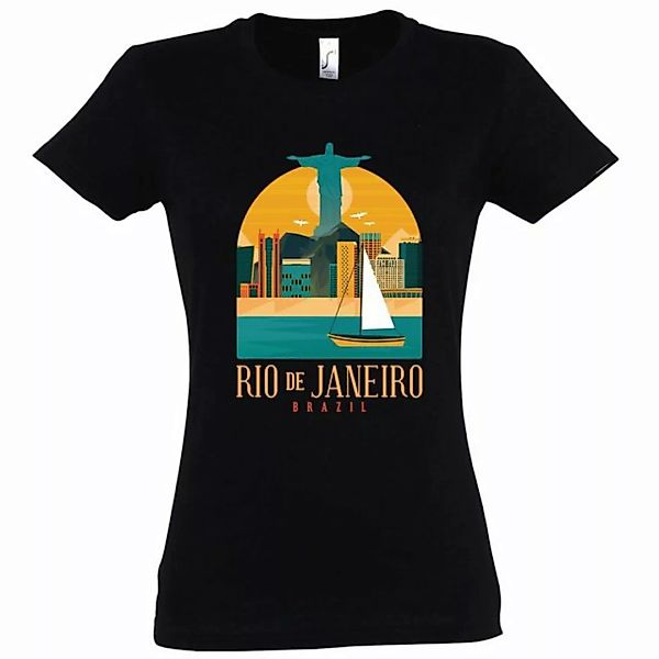 Youth Designz T-Shirt Rio De Janeiro Brasilien Damen Shirt mit trendigem Lo günstig online kaufen