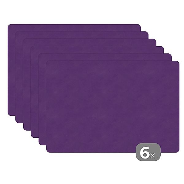 MuchoWow Platzset Leder - Lila - günstig online kaufen