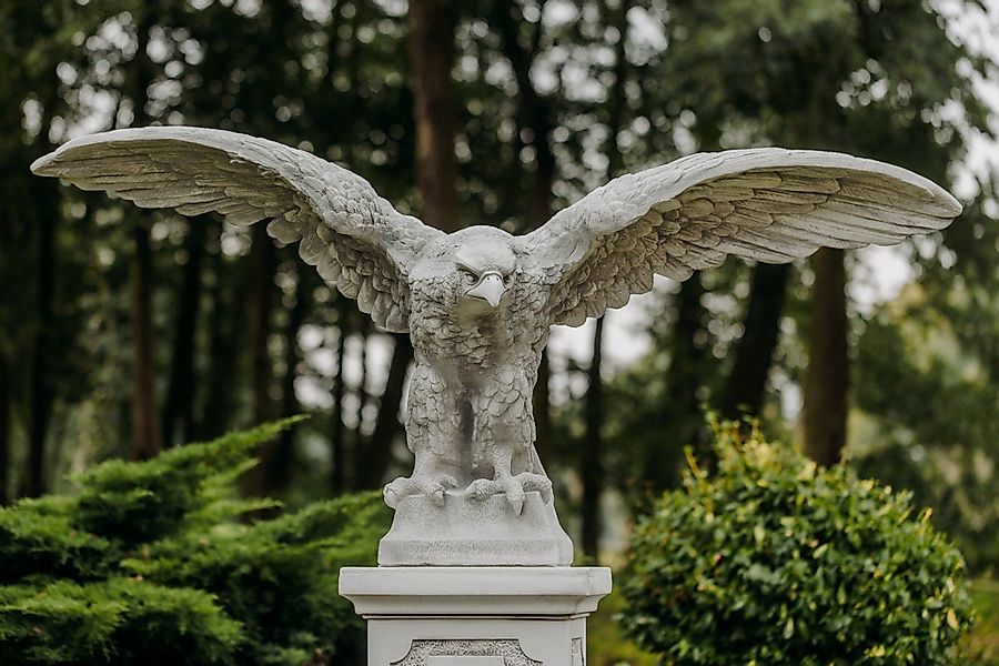 gartendekoparadies.de Gartenfigur Beeindruckende Adler-Statue, H. 83 günstig online kaufen