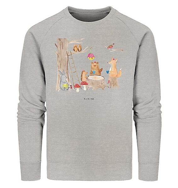 Mr. & Mrs. Panda Longpullover Waldtiere Picknick Größe S - Heather Grey - G günstig online kaufen