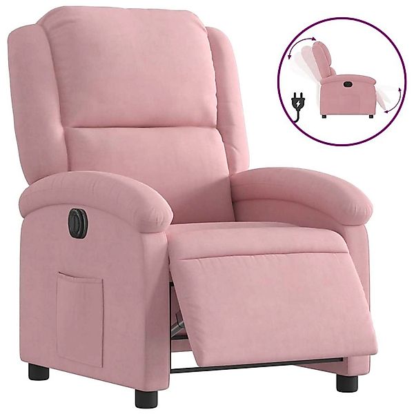 vidaXL Relaxsessel Elektrisch Rosa Samt 3204282 günstig online kaufen
