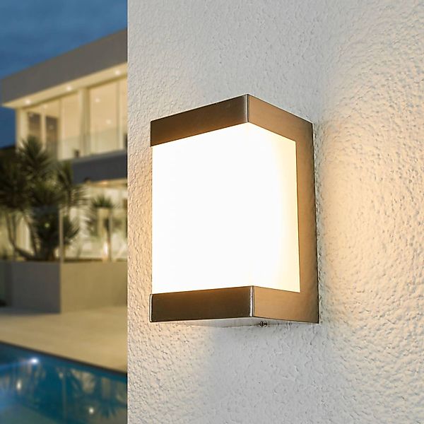 LED-Außenwandlampe Severina, Edelstahl günstig online kaufen