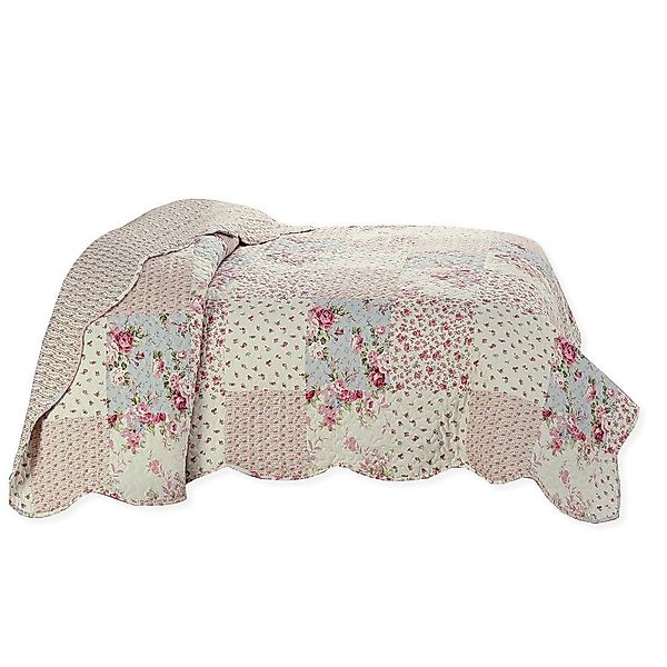 Delindo Lifestyle Tagesdecke Patchwork Röschen, floraler günstig online kaufen