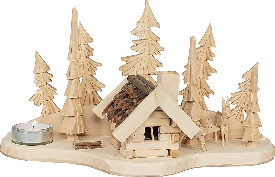 SAICO Original Räuchermännchen Schnitzerei und Räucherhaus, für 1 Teelicht, günstig online kaufen