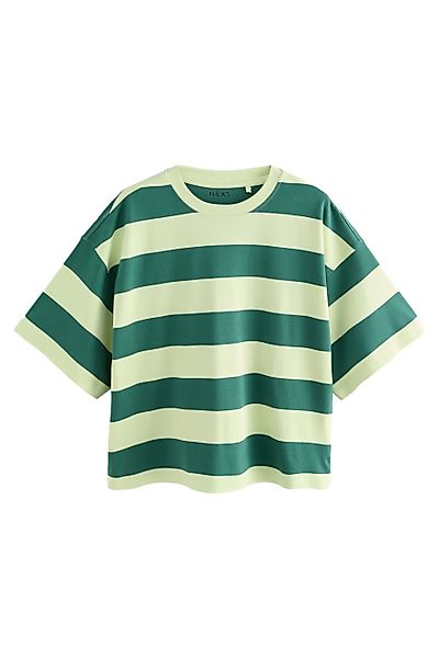 Next T-Shirt Kastiges Relaxed Fit Oversized-T-Shirt, günstig online kaufen