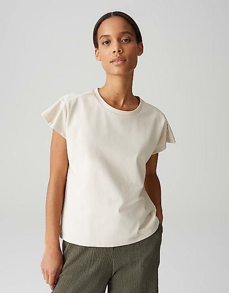 OPUS Kurzarmshirt SEKUNDI mit Faltendetail günstig online kaufen